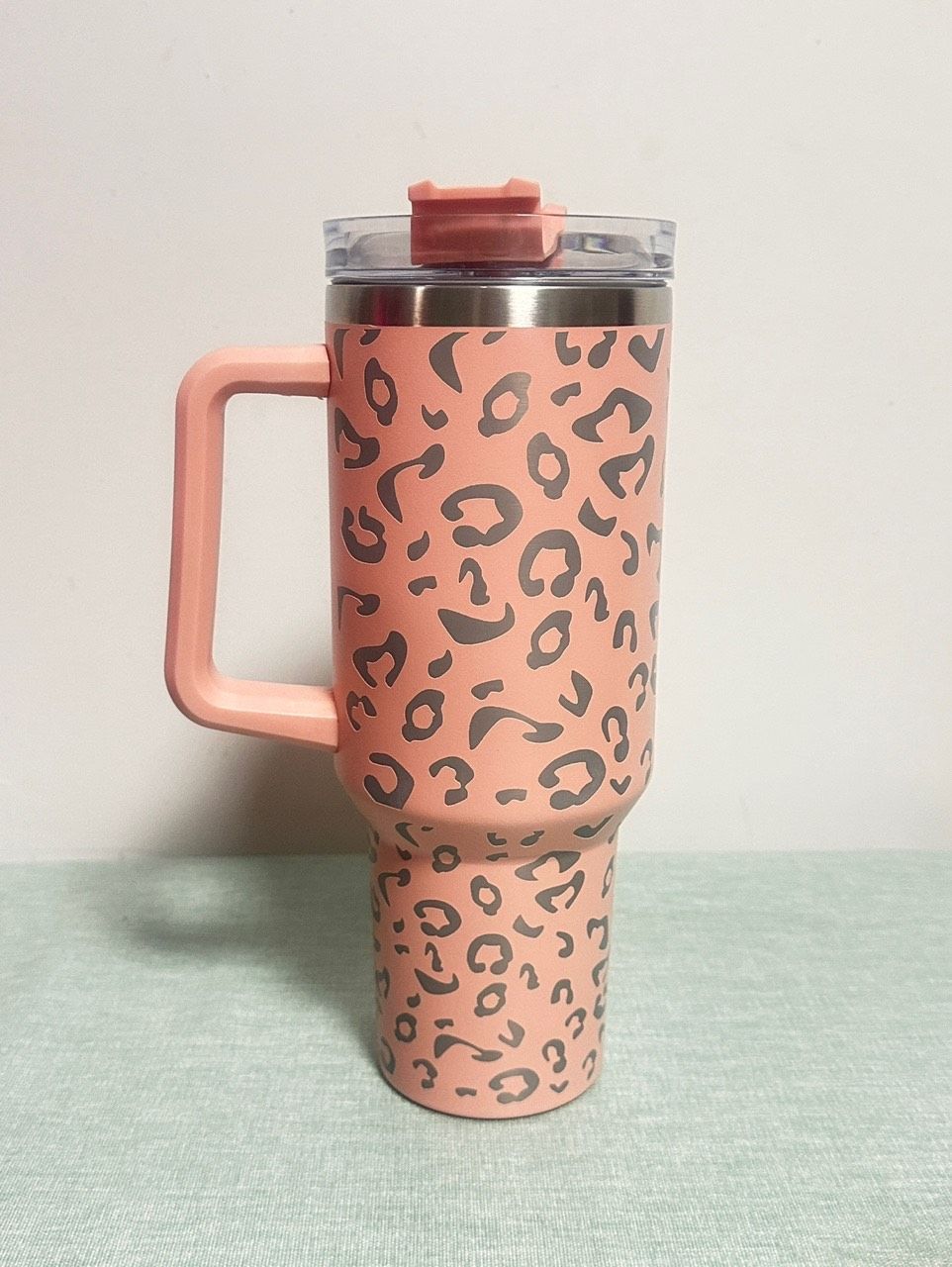 40oz Cheetah Leopard Laser Etched Stainless Tumbler